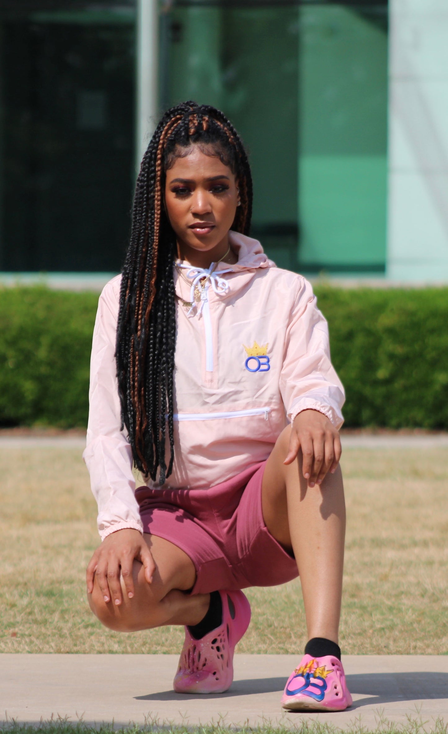Lightweight Crop Windbreaker